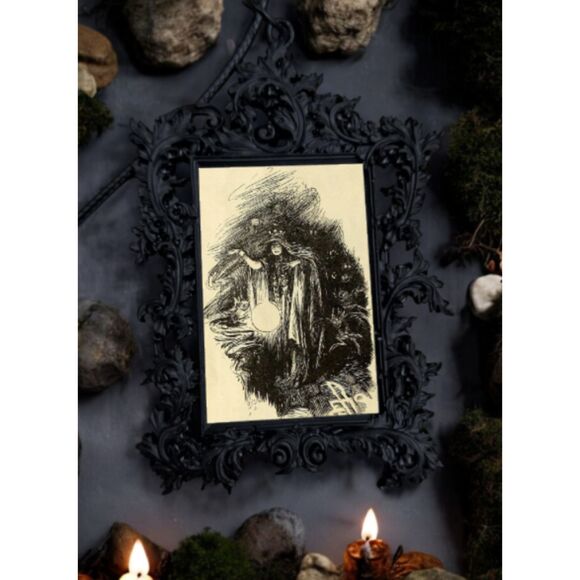 Witch Spellcasting Pendant Cauldron Witchcraft Witchy Pagan Wicca Necklace - Picture 2 of 3